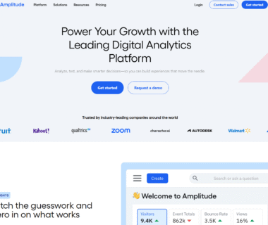 Amplitude Homepage