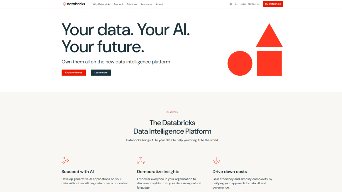 Databricks Homepage