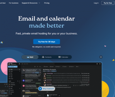 Fastmail Homepage