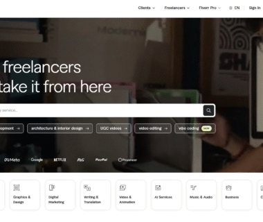 Fiverr Homepage