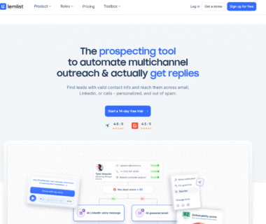 Lemlist Homepage