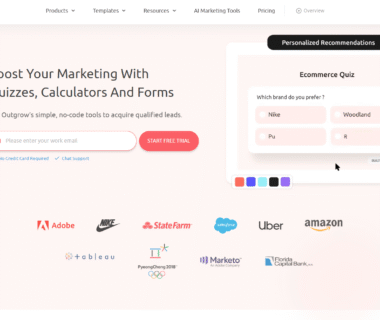 Outgrow Homepage
