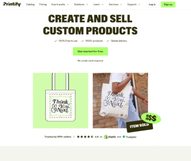 Printify Homepage