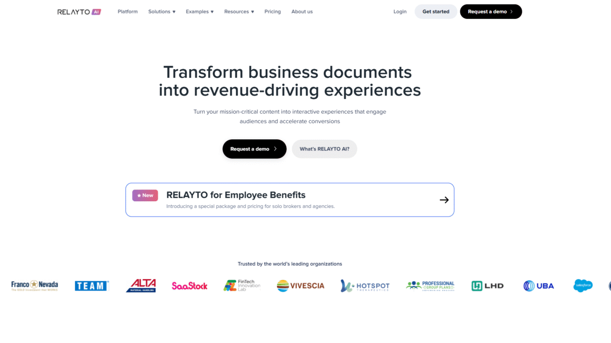RELAYTO Homepage
