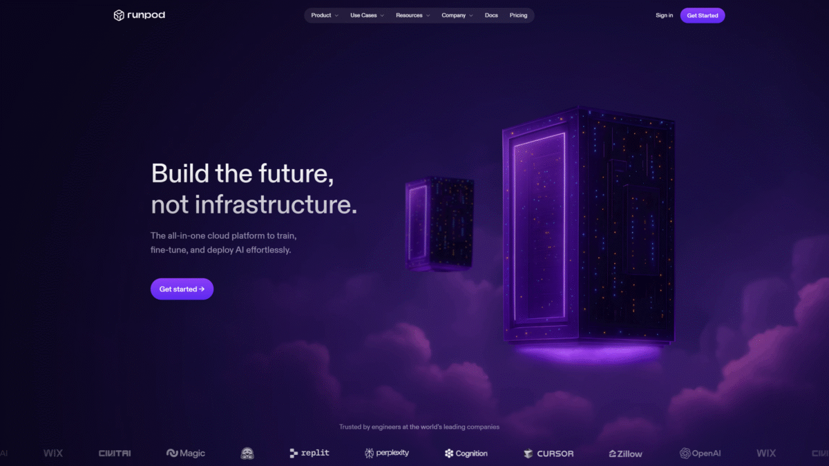 Runpod Homepage