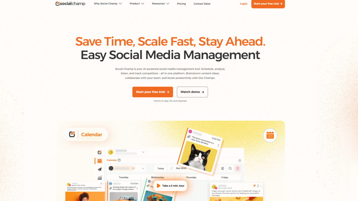 Social Champ Homepage