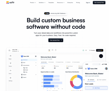 Softr Homepage