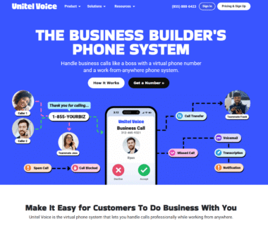 Unitel Voice Homepage