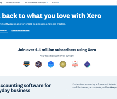 Xero Homepage