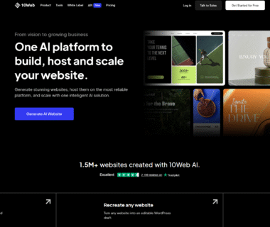 10Web Homepage