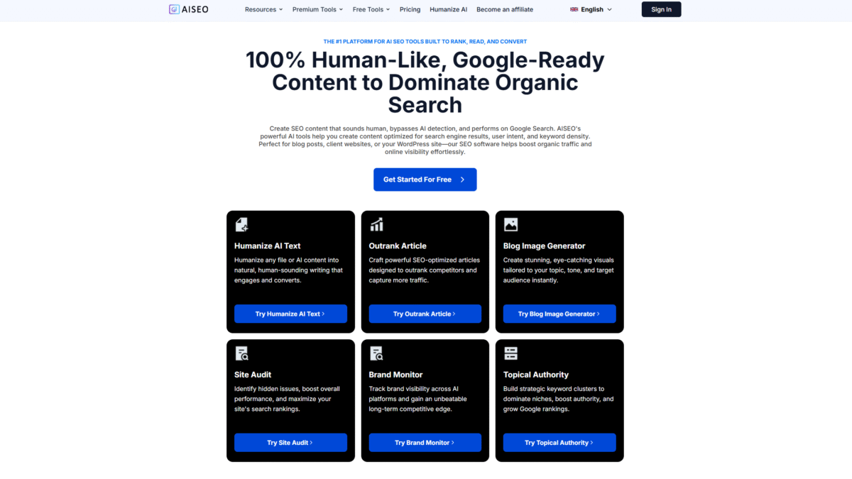 AISEO Homepage
