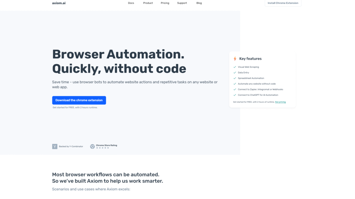 Axiom AI Homepage