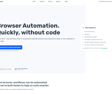 Axiom AI Homepage