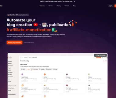 Blogify Homepage