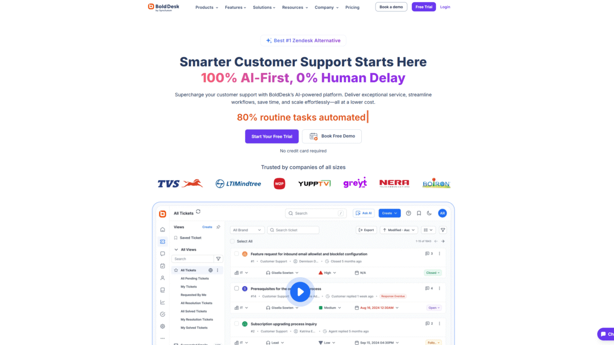 BoldDesk Homepage