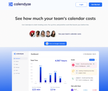 Calendyze Homepage