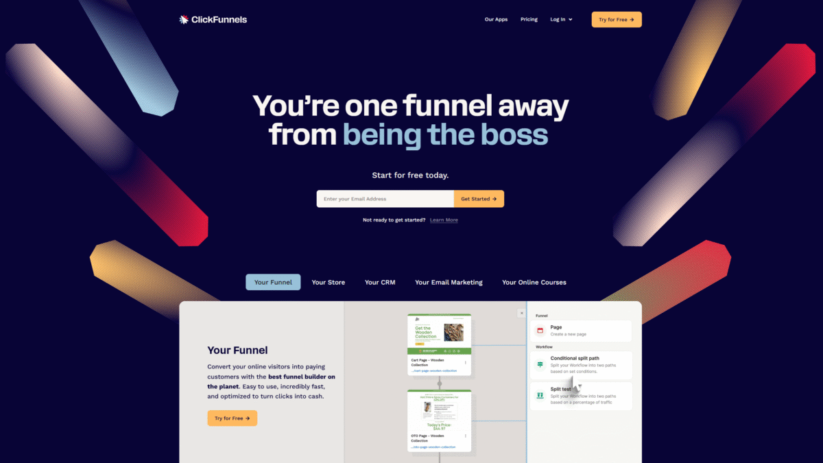 ClickFunnels Homepage