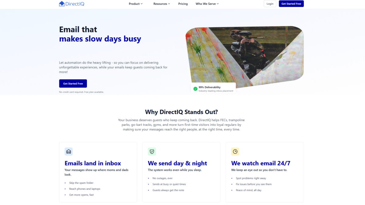 DirectIQ Homepage