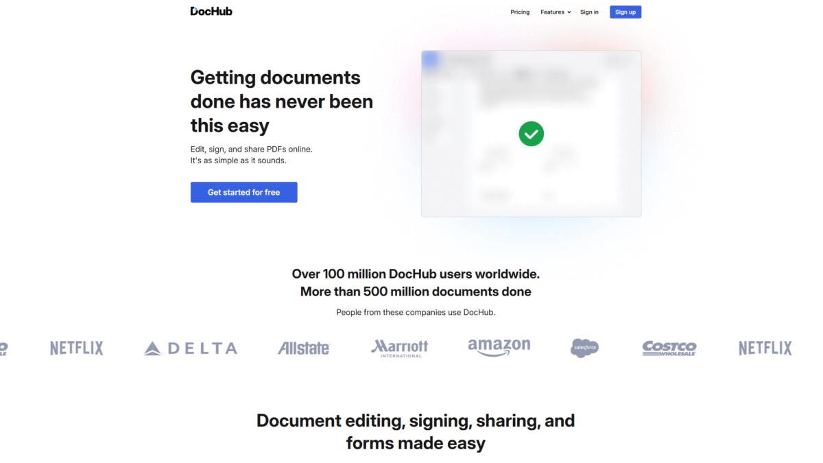 DocHub Homepage