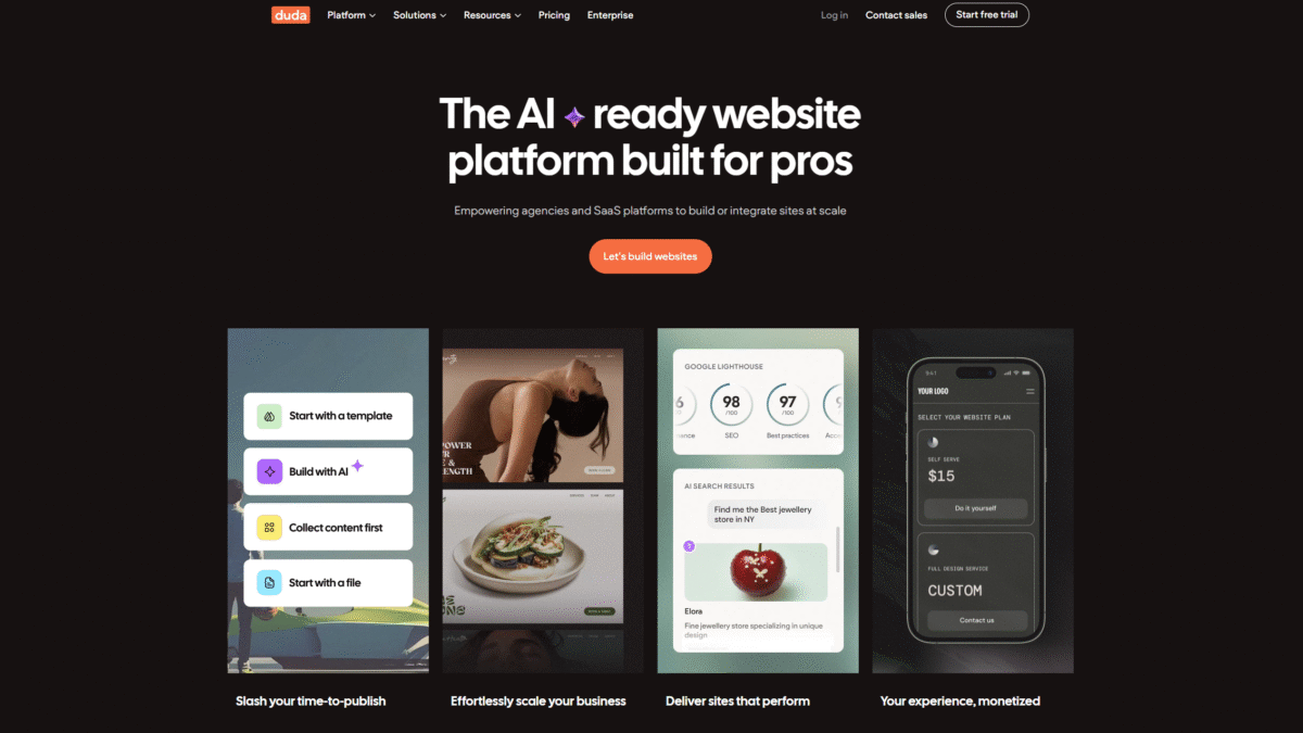 Duda Homepage