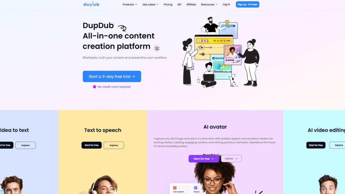 DupDub Homepage