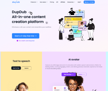 DupDub Homepage