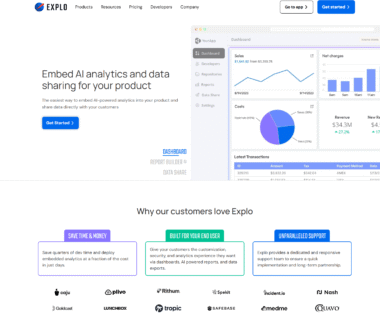 Explo Homepage