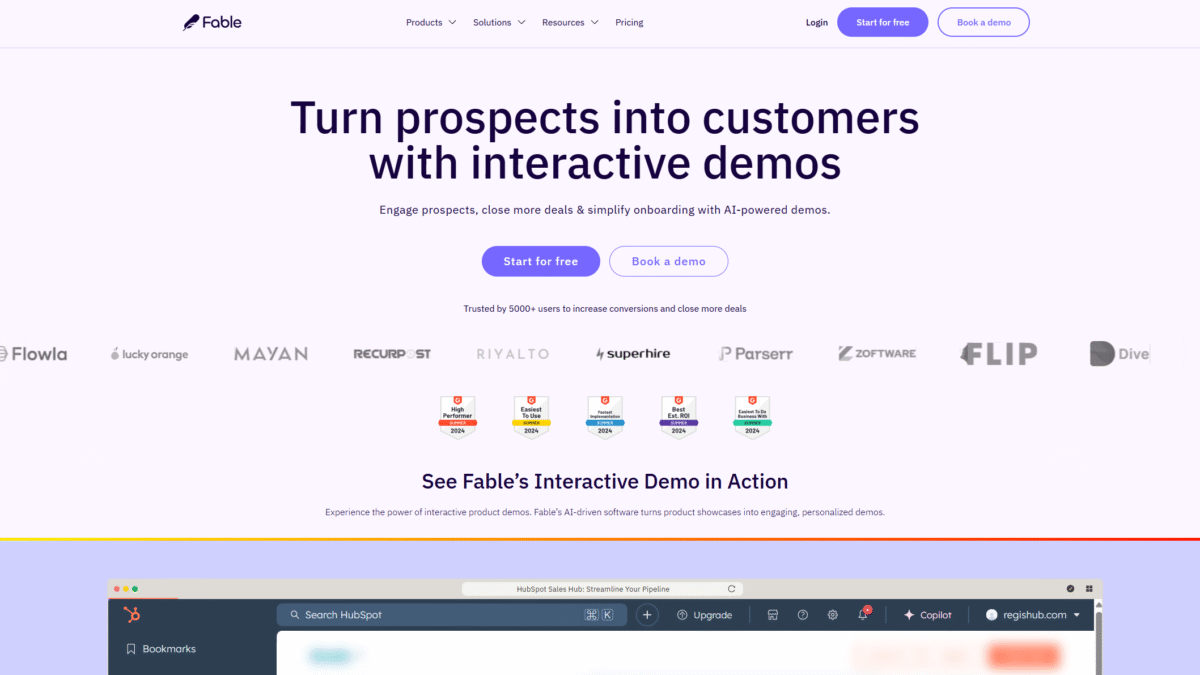 Fable Homepage