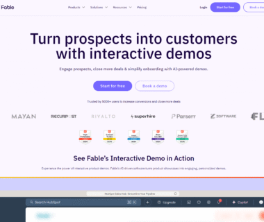 Fable Homepage