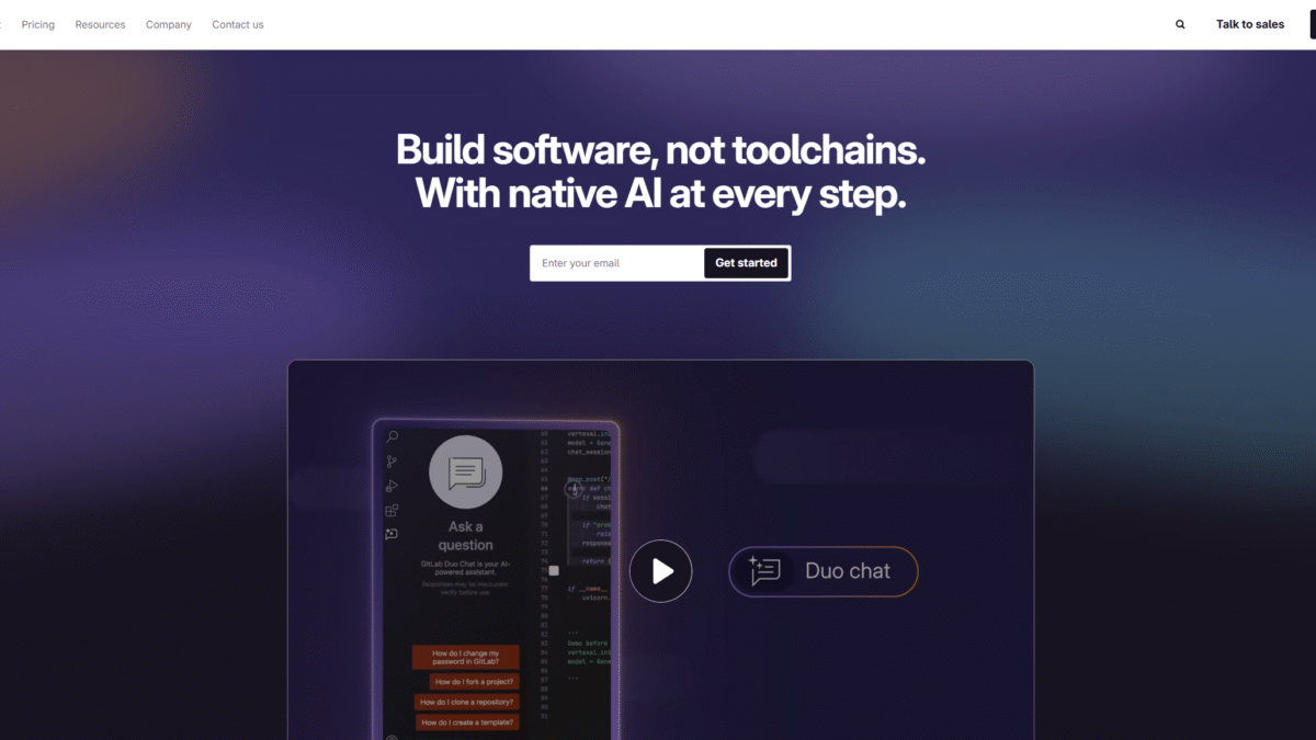 Gitlab Homepage