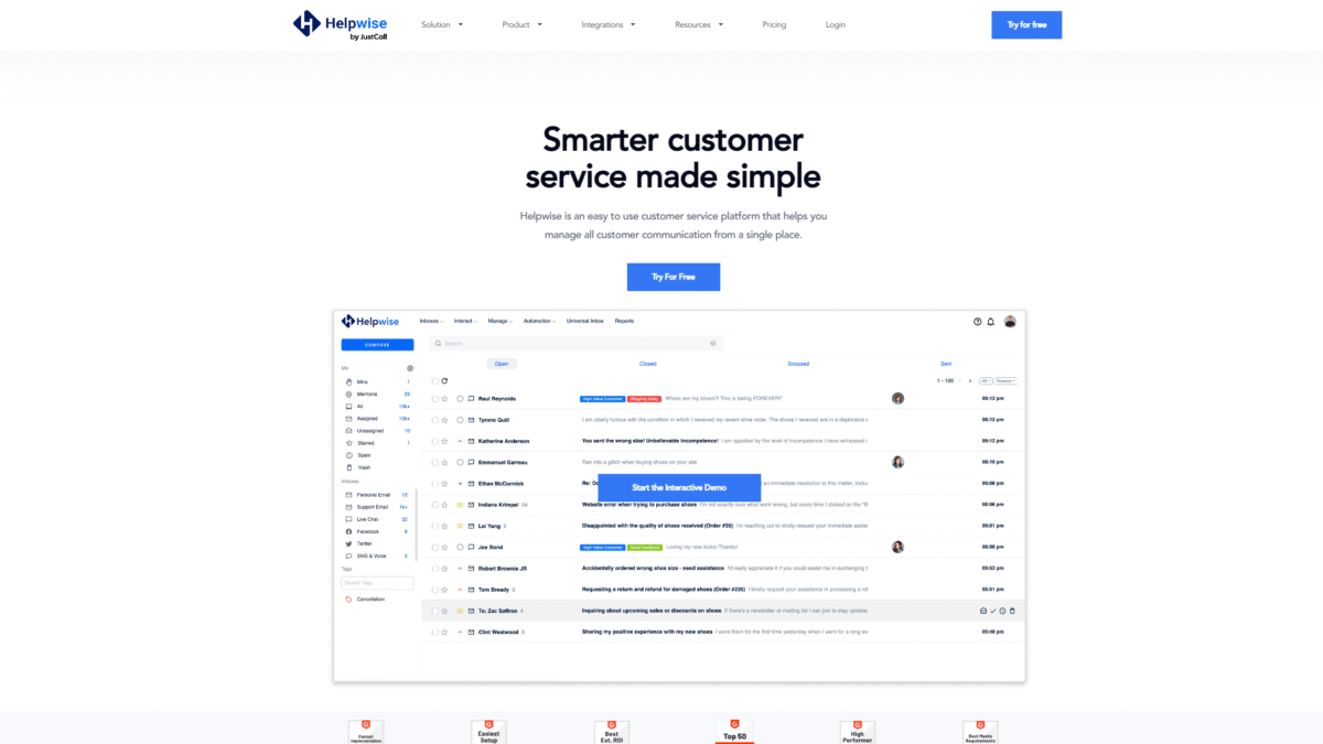 Helpwise Homepage