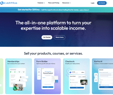 Kartra Homepage