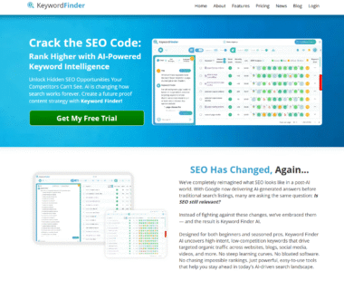 KeywordFinder Homepage