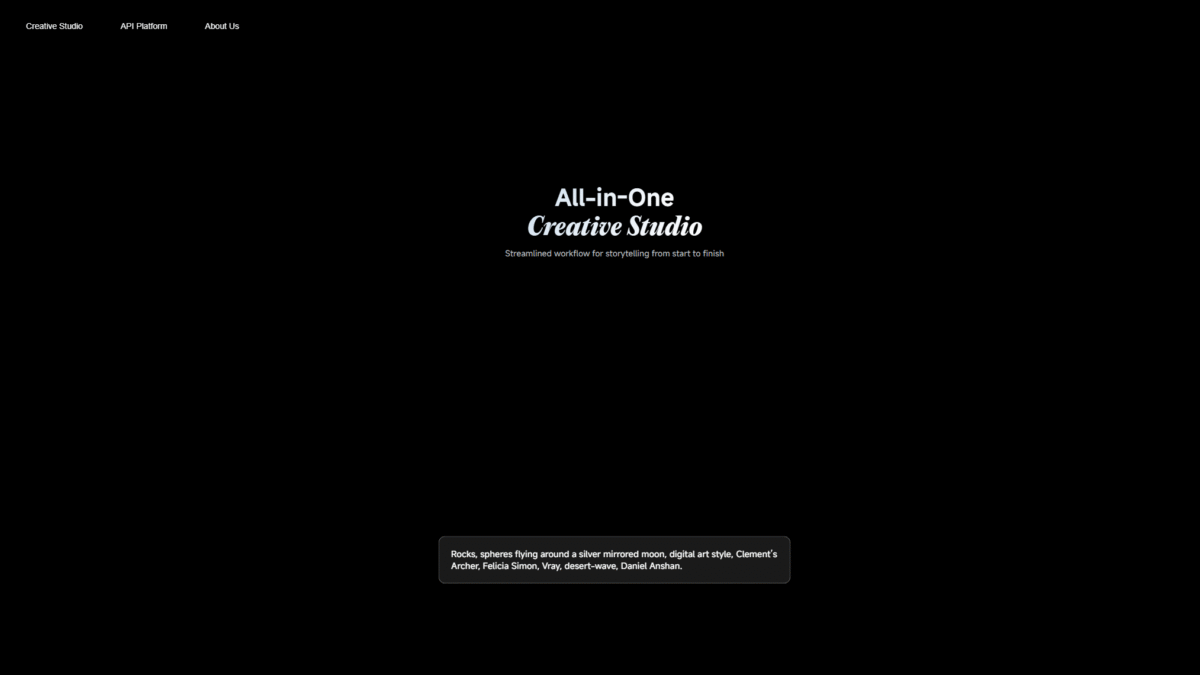 Kling AI Homepage