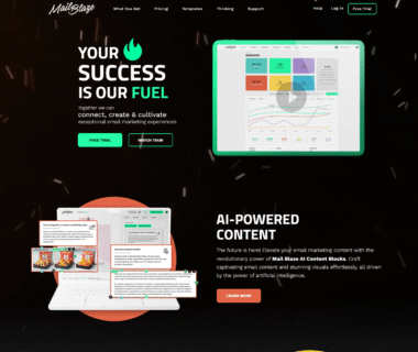 Mail Blaze Homepage