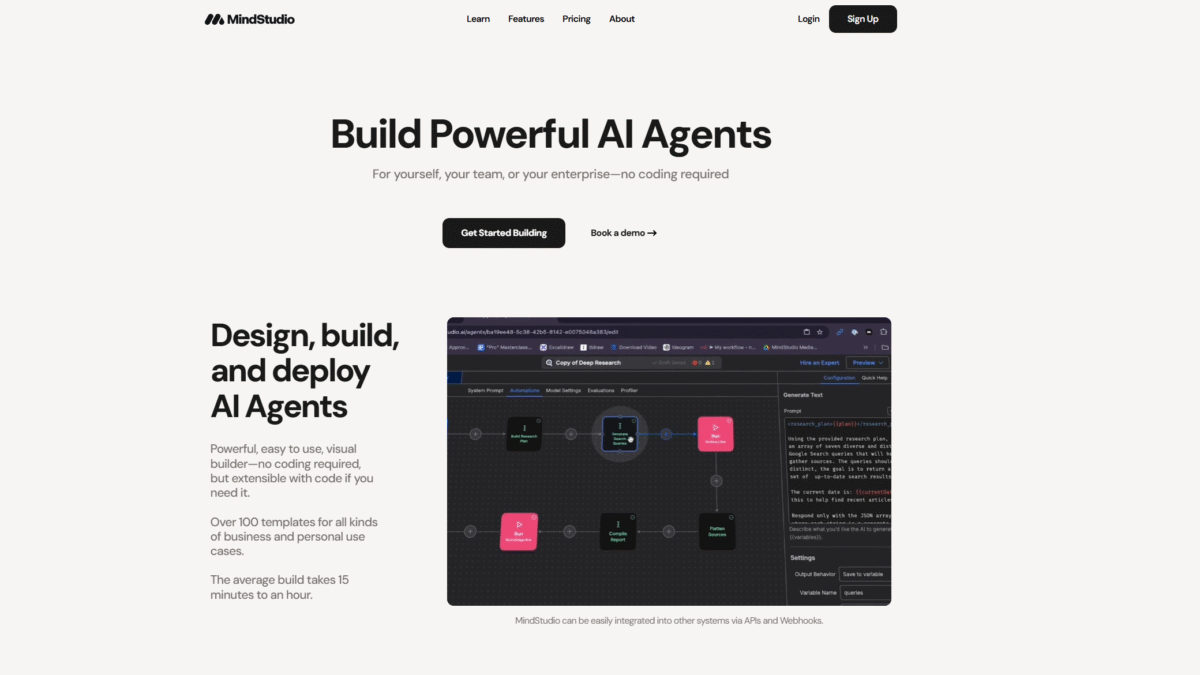 MindStudio Homepage