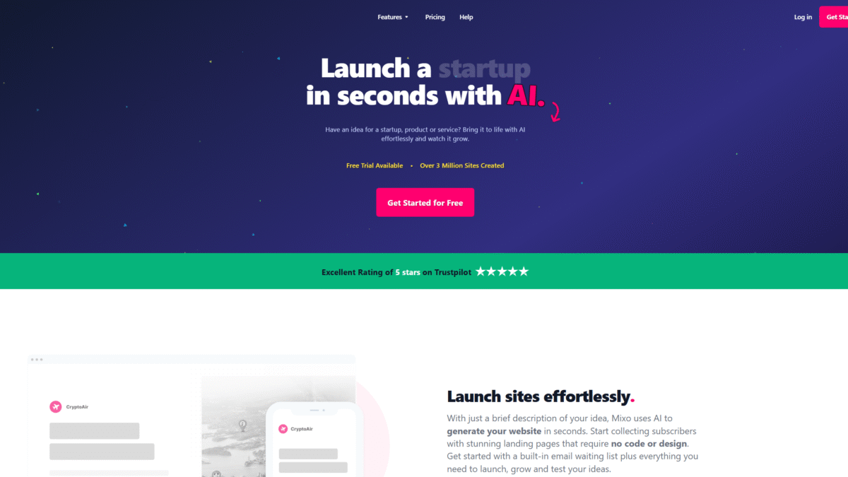 Mixo Homepage