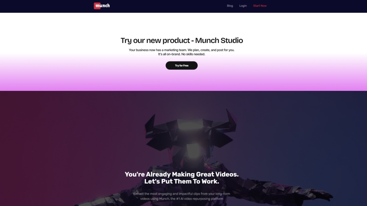 Munch Homepage