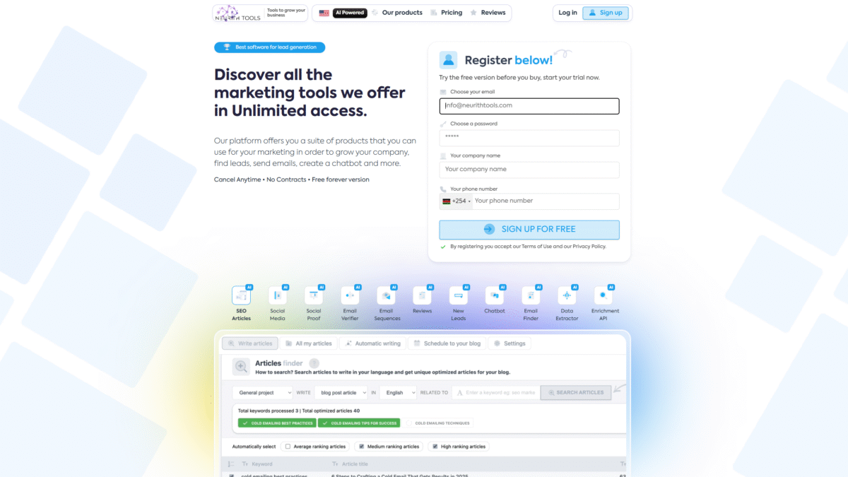 NeurithTools Homepage