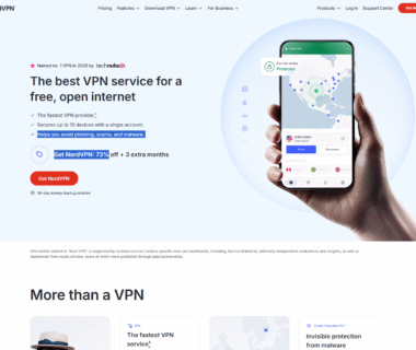 NordVPN Homepage