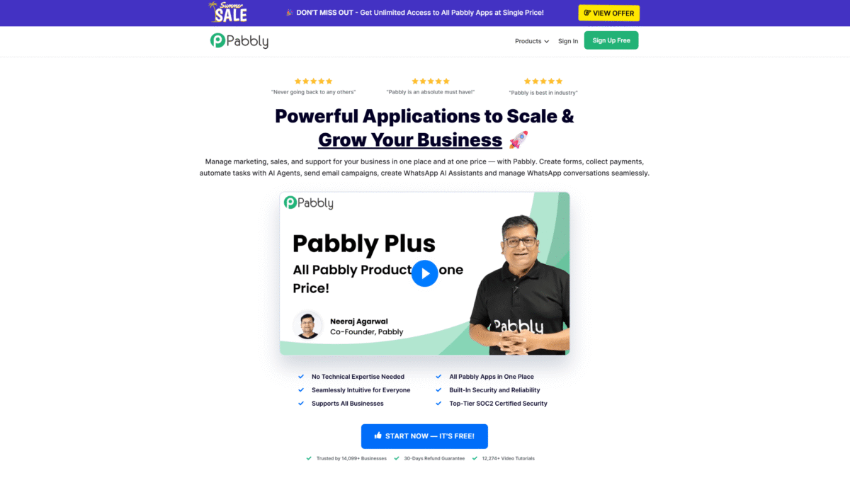 Pabbly Homepage