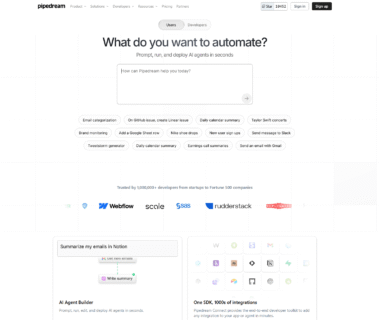 Pipedream Homepage