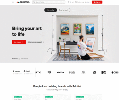 Printful Homepage