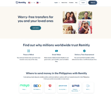 Remitly Homepage