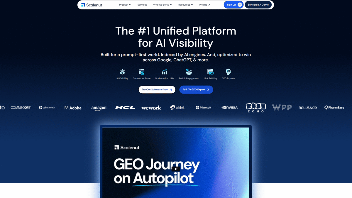 Scalenut Homepage