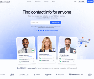 Seamless AI Homepage