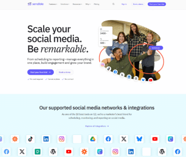 Sendible Homepage