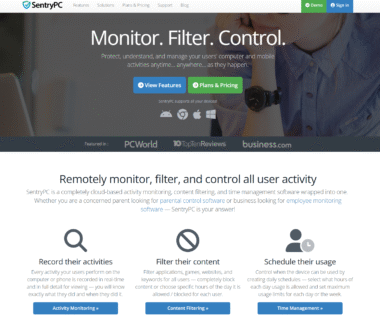 SentryPC Homepage