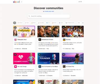 Skool Homepage