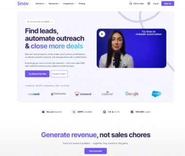 Snov Homepage